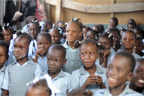 students smiling